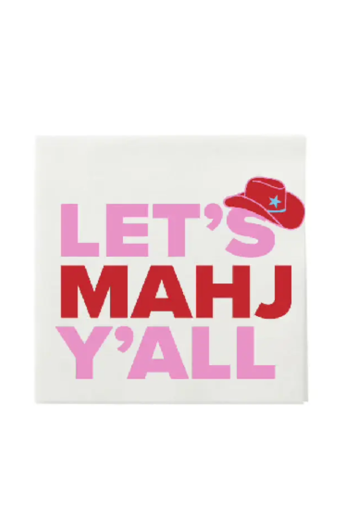 Let's Mahj Y'all Cocktail Napkins - Thumbnail 4