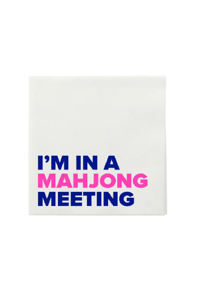 I’m in a Mahjong Meeting Cocktail Napkins - Thumbnail 3