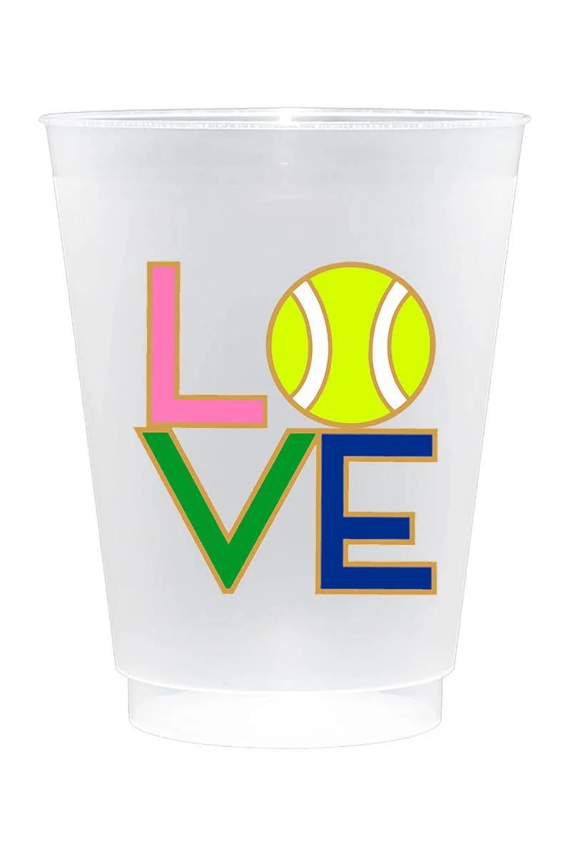 Preppy Tennis Frost Flex Cups