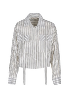 Striped shirt on a white background