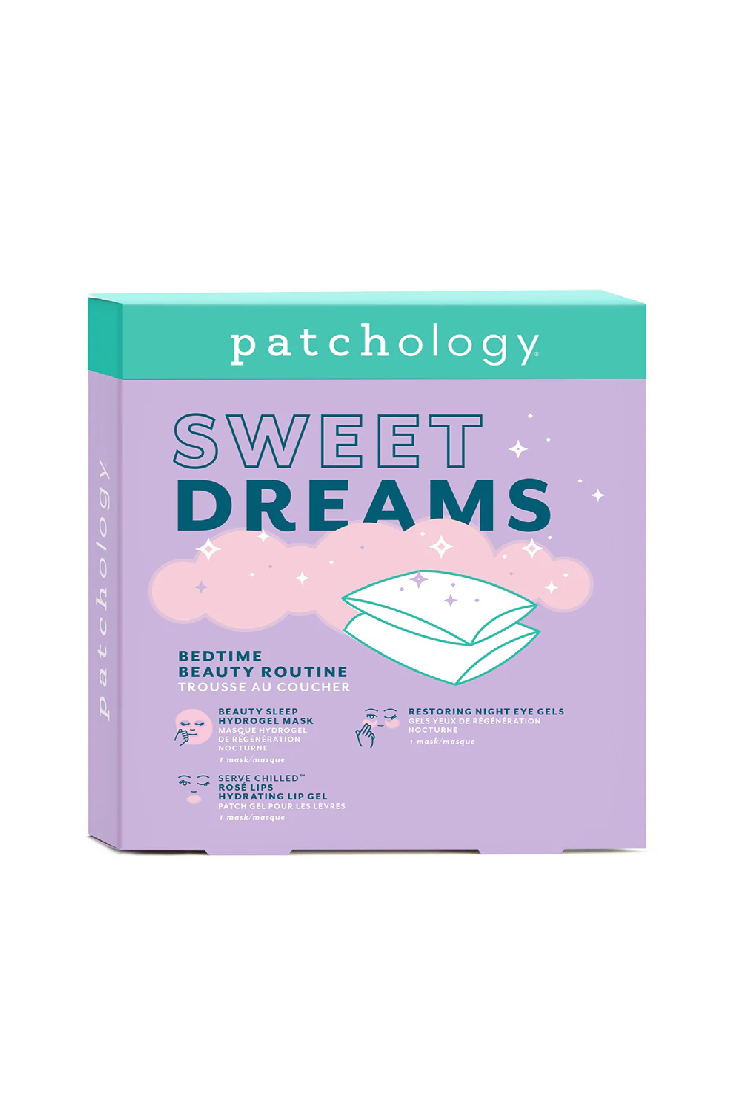 Patchology Sweet Dreams product packaging on a white background