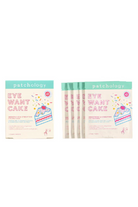 Patchology 'Eye Want Cake' eye patches on a white background