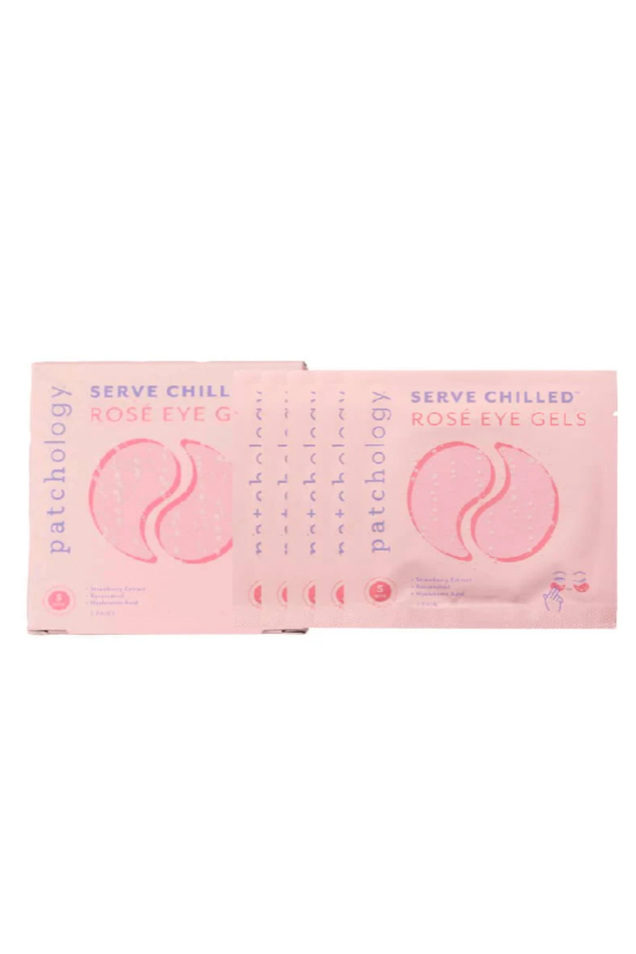 Box of Patchology rose eye gels on a white background