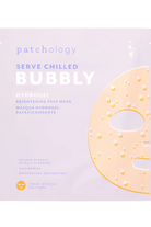 Patchology Bubbly hydrogel face mask packaging on a white background